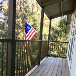 AFTER- deck with American flag
