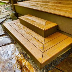 Timbertech deck in McCall small steps
