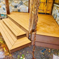 Timbertech deck in McCall corner door