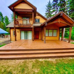 Timbertech deck in McCall back zoomed in