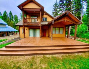 Timbertech deck in McCall back zoomed in