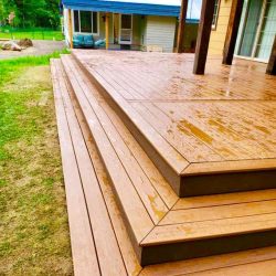 Timbertech deck in McCall wet steps