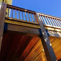 Tigerwood deck railing