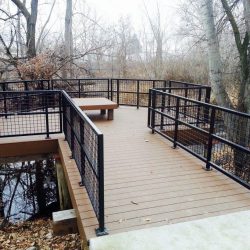 Boise River Lookout railings after