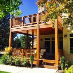 Tigerwood deck front