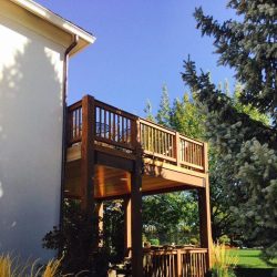 Tigerwood deck side