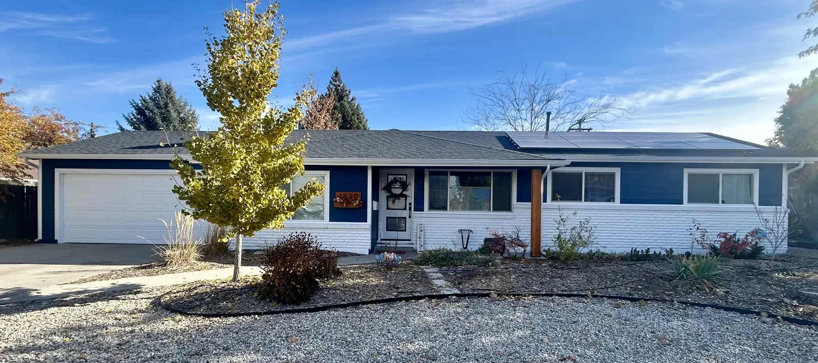 exterior remodel on a ranch style home